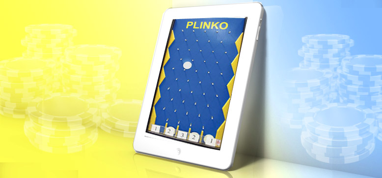 Jeu de Plinko en ligne dans un ipad